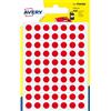 avery Etichette rotonde colorate AVERY rosso Ø 8 mm 7 fogli - PSA08R