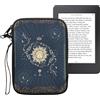 kwmobile Custodia Universale per eReader - Copertina in Neoprene blu scuro/giallo/nero con Chiusura a Zip - Misura 17 x 12 x 2 cm - Astuccio portatablet