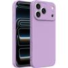 Captor Cover iPhone 17 Pro Max Custodia Colorata in Silicone Liquido, Antiurto, Flessibile, Bordo Rialzato per Schermo e Fotocamera Con Microfibra Interna per iPhone 17 Pro Max Cover (Viola Lilla)