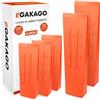 Gakago Set di Cunei da abbattimento (Confezione da 5) - Cunei in plastica Antiscivolo con Scaglie spinate e Grana profilata - Estremamente Resistenti agli Urti e al Gelo