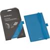 Semikolon 370988 Notebook Pocket 3-in-1 - Custodia pieghevole per taccuino A5 - con chiusura in gomma e passante per penna - Azzurro