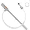 DAMAIYI Pompa di Trasferimento Carburante & Pompa Travaso Benzina/Gasolio - Doppia Alimentazione USB-C/AA, Portata 3.2 GPM, Arresto Automatico, Tubo Principale 51 Pollici + Pompa di Inserimento Telescopico