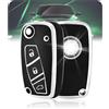 LELNOOS Cover Chiave Auto, Silicone Custodia Chiave Protettiva Copri Chiavi per Fiat Panda Punto Qubo Ducato Idea Bravo Fiorino Stilo Doblo Tipo Lancia Ypsilon Y Musa per Citroen Nemo Peugeot Boxer