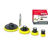 Dino KRAFTPAKET Set di piastre di supporto M10, 30 mm, 50 mm, 75 mm, 100 mm, con estensione di 80 mm, per lucidatrice con filettatura M10. Adatto per lucidatrice a batteria 640241