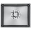 Franke Lavello da cucina in acciaio inox (spazzolato) con vasca singola Maris Quiet MQX 110-50 - 122.0694.477