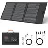 MHPOWOS 45W 18V Caricabatterie portatile a pannelli solari con uscite USB-C, USB-A e DC, pannelli solari pieghevoli impermeabili IP67 con supporto regolabile, mini caricabatterie per smartphone