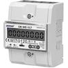 ORNO WE-517 Contatore Energia Elettrica Multitariffa Bidirezionale DIN Binario per Sistemi Trifase con Certificato MID e RS845, 0.25A - 80A.3 x 230V/400V, 50/60Hz, 1000 imp/kWh