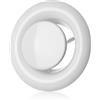 ABOUT VENT - Ø 100 mm Valvola d'aria Regolabile Tonda in Bianco - Diffusore di Mandata ed Estrazione - Griglia di Ventilazione a Parete