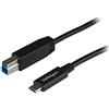 StarTech Cavo USB-B a USB-C da 1 m, USB 10Gbps, Cavetto Dati USB 3.2 Gen 2, Trasferimento Dati, Cavp Tipo-C