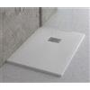 SCELTO DA DESIVERO Piatto doccia Mineral bianco 100x70 con piletta/griglia pietra naturale codice prod: DSV15847BI