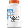 Doctor's Best, Hyaluronic Acid con Condroitina Solfato e Collagene, 180 Capsule, Testato in Laboratorio, Senza Glutine, Senza Soia