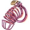 BDSMYOU Gabbia per Pene in Metallo Chastity Cage Male,Gabbia di Castità Estrema per Uomo,BDSM Bondagerie Accessori Hard Cock Cage,Sex Toys Uomo,Toys Sessuali per Uomini (Ø：50mm)