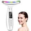 Bliuozr Massaggiatore Viso Antirughe Lifting,Dispositivo di Bellezza Anti-aging 6 Modi,7 Colori Face Massager Elettrico con 45℃ del Caldo e Vibrazione,EMS Massaggio Rassodante Facciale e Collo