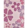 -LUXOR- living Tappeto per bambini disegno di fiori rosa - tappeto per la camera dei bambini delle bambine da usare come tappeto da gioco 120 x 170 cm