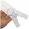 YaHoGa Cerniere giganti in plastica per cucire, 80 cm, #20, per cucito, tende, cappotti, piumini, coperture per barche, tela, resistenti, enormi cerniere in resina Vislon (78 cm, bianco)