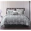 Riverbrook Home Set Comforter, Poliestere, Dupre-Gray, Queen