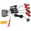 KIT 4 SENSORI PARCHEGGIO NERI SLIM PARAURTI AUTO SENZA BORDINO INVISIBILI
