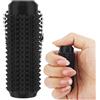 BOXOB Fidget Toys Portachiavi, Portatile Giocattolo Antidolorifico Portachiavi Sensoriale Spiky Fidget per Rilassarsi e Concentrarsi (Nero)
