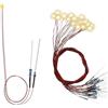 Evemodel 20 pezzi 0603 LED SMD LED precablato modello con tubo di regolazione della tensione con cavo PTFE da 50 cm per decorazione di modellismo