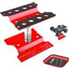 Craznick RC Car Work Stand & Supporto a vite Rotazione 360 gradi Alluminio Riparazione Stazione Lift per 1/8 1/10 1/12 1/16 1/18 Scala Traxxas TRX4 Axial Arrma Redcat Losi RC Crawler Monster Truck Buggy Rosso
