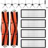 NIXOOT Set di 14 accessori per robot aspirapolvere Xiaomi Roborock S6 / S5 Max / S5 / S6 Pure / S6 Maxv / S60 / S65, pezzi di ricambio 2 spazzola principale 4 filtri HEPA 6 spazzola laterale 1 accessorio per