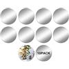 DRERIO 15 cm Specchio Rotondo Autoadesivo Set di 10 Specchi Rotondi Autoadesivi da 15cm Acrilico per Decorazione Parete - Alto-Riflettente per Bagno, Camera da Letto, Ingresso