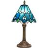 wecrejoni Lampada Tiffany Lampada da comodino-comodino, Lampada in vetro colorato per camera da letto dormitorio soggiorno cucina, regalo di arredamento per la casa carino ed estetico (OFU1158)