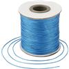 Bestewelry 185 Iarde (169 metri) 0,5 mm Cordoncino in Poliestere Cerato Filo Cerato per Perline per la Realizzazione di Gioielli e Braccialetti, Macramè, Cucito Pelle, Blu Dodger