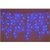 IXTRIMA Tenda Luminosa 200 LED, 3Mt, Luce Blu, Cavo Bianco, IP65, Prolungabile, Effetto Flash, Con fili uniformi da 1 metro, ghirlanda nataliza, negozi, balcone natale