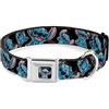Buckle-Down Buckle Down Dycc Stitch Face Sketch Close Dog Collar