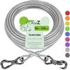 Xiaz Dog Tie out cable piombo formazione guinzaglio del cane Run trolley, filo di acciaio Pet runner per cani grandi fino a 113,4 kilogram, 50 ft, Kl574p Sweatshirt - Bambini