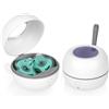 HOTUT Sterilizzatore Portatile per Ciuccio,Sterilizzatore per Succhietti a Luce UV,Sterilizza in 3 minuti Uccide il 99% dei germi,Ricaricabile USB-C,Disinfettante per Succhietti da Viaggio per Ciucci