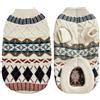 TYXHXTF Maglione per cani, Maglione Cane di Taglia Piccola, Cappottino Lavorato a Maglia, Cappotto Invernale per Cani, Scaldino Ispessimento Pullover Maglieria Cappotto All'uncinetto Vestiti