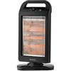 Olimpia Splendid 99545 Solaria Evo Stufa Alogena 1200 W con Base Oscillante , Nero