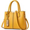 COCIFER Purses and Handbags for Women Shoulder Tote Bags Top Handle Satchel (lemon)