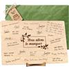 CONTRAXT Carte de Départ ou Livre de Signatures en Bois. Cadeau Original pour Adieu aux Collègues, Chefs, Professeurs, Fin de Cours, Graduations, Amis (Départ)
