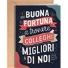 Greeting Cards for Everyone Buona Fortuna Collega - Biglietto Che Va Via - Regalo Che Cambia Lavoro - Addio Collega - Biglietti Auguri Divertente, Donna, Uomo - Biglietto Fine Lavoro - Regali Addio - EU 198