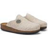 LE TIROLESI - Pantofola Canazei in lana REWOOLY® con sottopiede in pelle e suola in gomma - Made in Italy Taglia 40, Colore Rosa Antico
