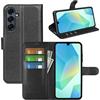 Fertuo Cover per Samsung Galaxy A17 5G / 4G, Custodia Portafoglio Cover a Libro in Pelle Flip Case Sottile con Silicone Bumper, Fibbia Magnetica, Porta Carte e Kickstand, Nero