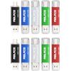 ABLAZE Chiavetta USB C da 16GB, confezione da 10 pezzi, doppia chiavetta USB 2.0, USB Type-C ad alta velocità, chiavetta di memoria thumb drive per archiviazione dati per smartphone USB C, tablet, Mac