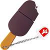 BORLTER CLAMP Chiavetta USB da 64 GB, BorlterClamp Pendrive a Forma di Ghiacciolo Divertente e Carina Memoria Flash Drive Unità Flash per Archiviazione Dati Esterna