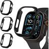 iVoler 3 Pezzi Cover Rigida PC per Apple Watch Ultra 3/2 / Apple Watch Ultra 49mm (Senza Pellicola Protettiva), Ultra Sottile Custodia Antiurto e Anti-Graffio Bumper Case, Nero