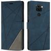 SONWO Cover per Redmi Note 9 / Redmi 10X 4G, Flip Caso in PU Pelle Case Cover Custodia con Slot per Schede e Supporto Stand per Redmi Note 9 / Redmi 10X 4G, Blu