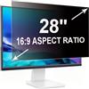 RUORD Pellicola Privacy 28 Pollici 16:9 (62.1x34.2cm) Monitor - Filtro Privacy Schermo Luce Blu & Anti-Riflesso, Rimovibile | Filtro privacy per schermi PC piatti e curvi