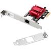 ULANSeN Adattatore di rete PCIe 5G RTL8126 5000/2500/1000/100Mbps PCI Express 3.1 Gigabit Ethernet Scheda RJ45 LAN Controller Supporto PXE per Windows/Linux con basso profilo