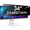 RUORD Pellicola Privacy 34 Pollici 21:9 (79.8x34cm) Monitor - Filtro Privacy Schermo Luce Blu & Anti-Riflesso, Rimovibile | Filtro privacy per schermi PC piatti e curvi