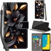 PHINIENLAND Cover per Samsung Galaxy J6 2018 Case PU Pelle Custodia [Kickstand] [Chiusura magnetica] [Slot per Schede], Portafoglio Flip Custodia per Samsung J6 2018,Fiori