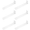 Xingwenhao 6 Pz Staffe Angolari per Legno in Metallo, Staffe di Ancoraggio per Calcestruzzo, Staffe Fissaggio Angolo Connettore per Legno, 90 Gradi Supporti Staffe a L per Giunzioni, Bianco, 200 x 40 x 40 mm
