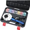KATSU Tools KATSU Crimpatrice Idraulica Manuale per Tubo Aria Condizionata Auto, Pinza crimpatrice manuale, Idraulica Pressa a Mano Idraulica per Tubi 405222