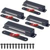 Mousike Serratura Magnetica per Porta Heavy Duty 40KG Magnete per Porta in Acciaio Inossidabile con Forte Serratura Magnetica per Armadio da Cucina Armadio Armadio per Porta (Nero Confezione da4)